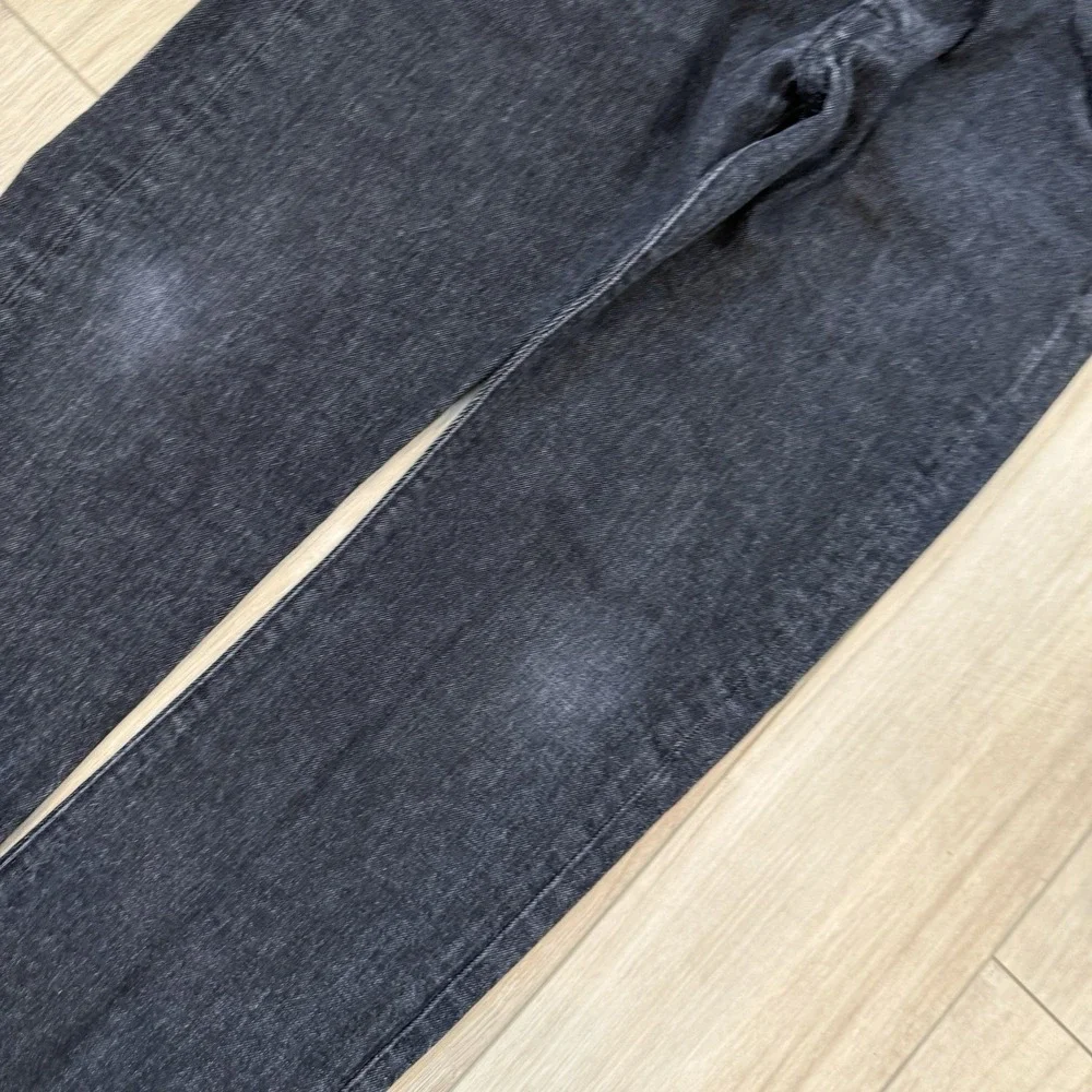 Levis 501 Black Jeans Men 33x31 Dark Wash Denim Button Fly Pants Grunge Y2K VTG